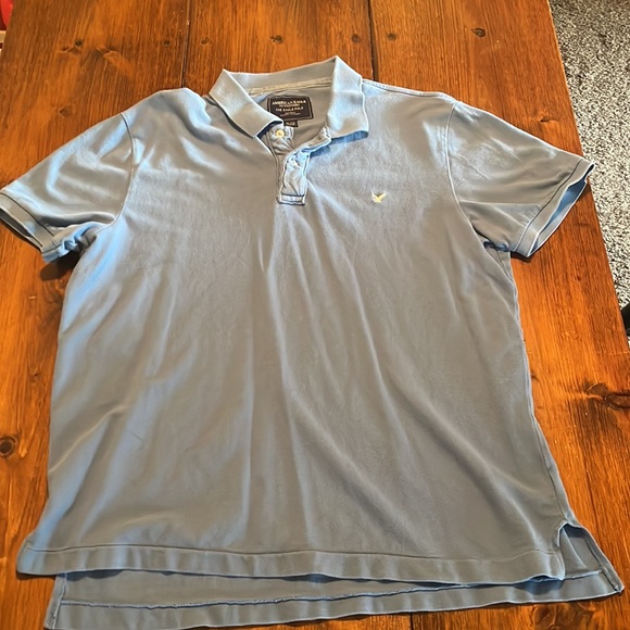 American Eagle Outfitters Polo Mens XL Blue Button Up With Collar Work Casual - Picture 6 of 13